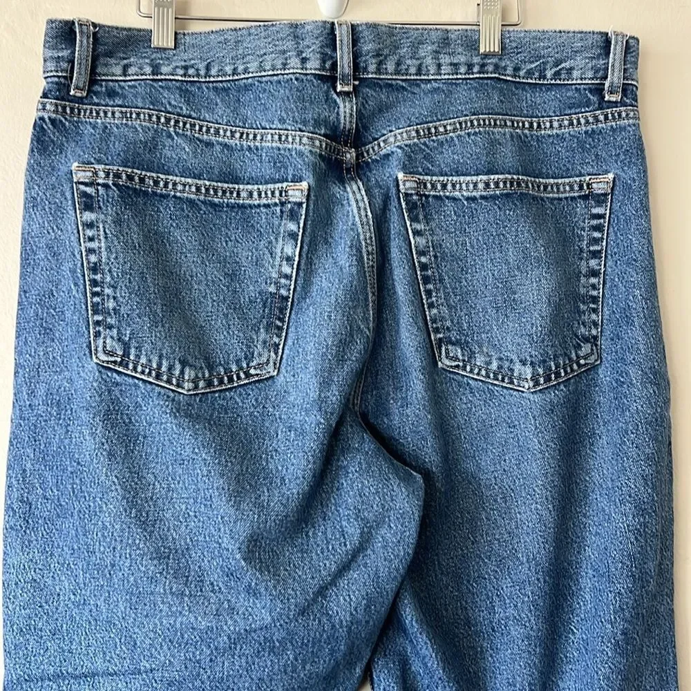 Topshop dad jeans in mid blue - Picture 6 of 7